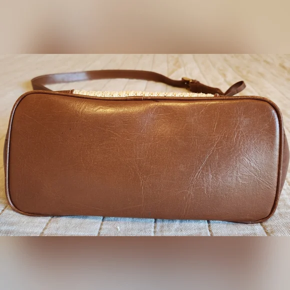 Boho Straw Crossbody Purse - Picture 2 of 7